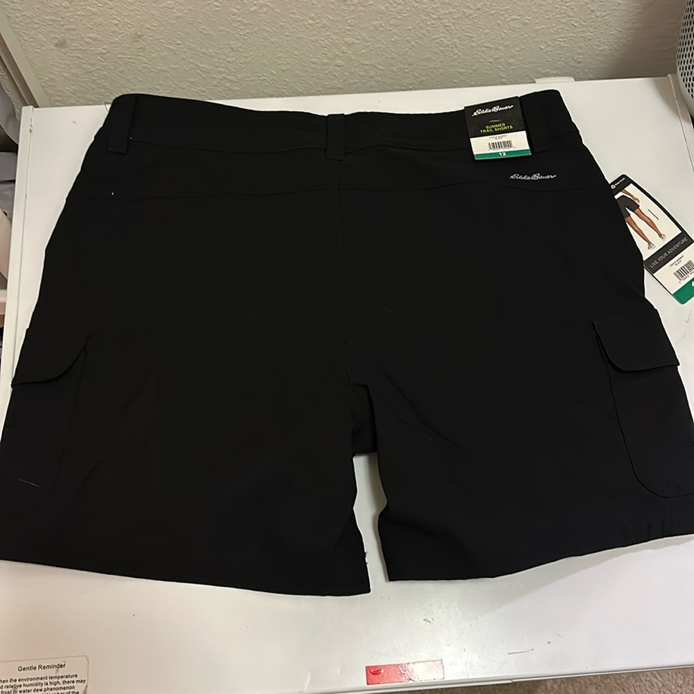 Eddie Bauer Summer Trail Short NWT size 12 black womens